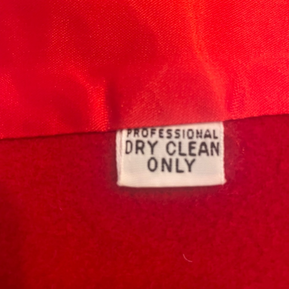 Ilie Wacs Vintage Red Long Wool Jacket - Picture 8 of 13